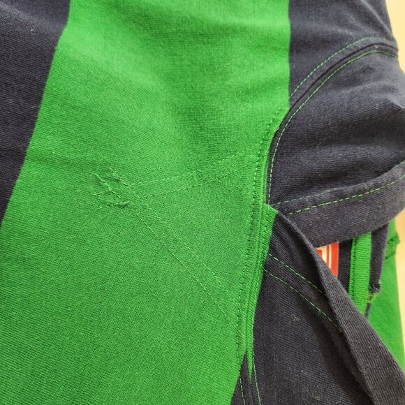 Chaps Est. 1978 Youth Hooded Block Stripe Long Sleeve Tee Size XL (18-20) Green - Picture 8 of 12